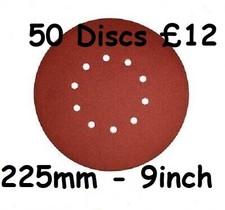 225mm Sanding Discs 9 inch Drywall Sandpaper Giraffe Hook & Loop Pads  10Hole