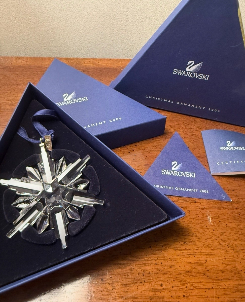 Swarovski クリスマスオーナメント 2006 Swarovski 2006 Large Snowflake Annual Ornament | eBay