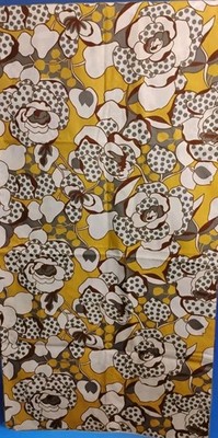 Vintage John Wolf Textiles 1950s Novelty Print 44'' X 90'' Cotton Fabric 