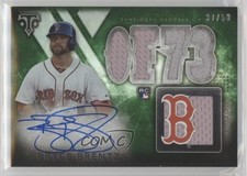 2015 Topps Triple Threads Emerald 37/50 Bryce Brentz #103 Auto 5h9