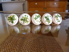 6 Möbelknöpfe Porzellan Möbelknauf Schubladen Keramik Vintage Shabby Chic