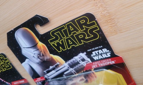 Mattel Hot Wheels Star Wars Darth Vader & First Order Jet Trooper Character Cars - Picture 8 of 19