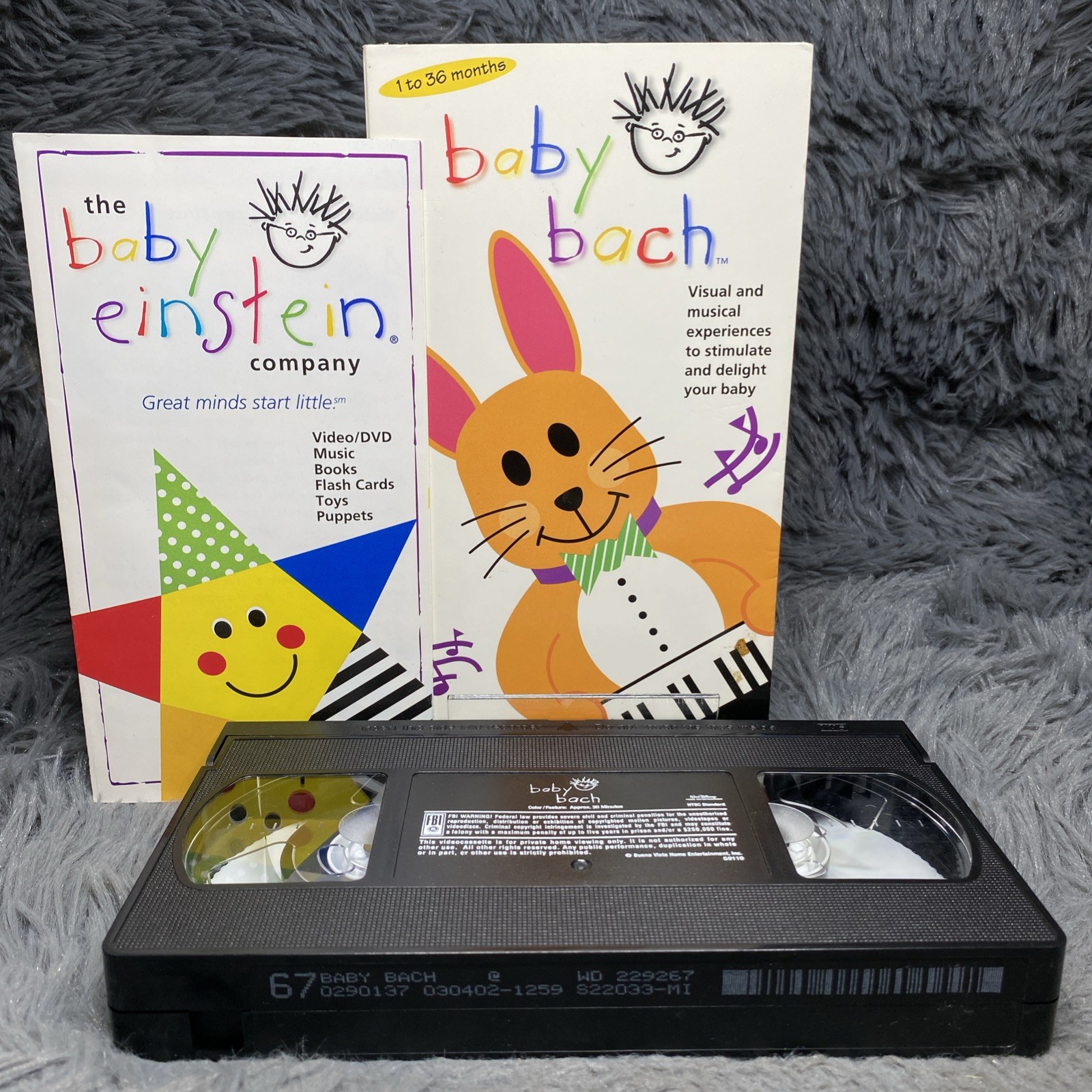 Baby Einstein Baby Bach VHS Tape Video Infant Learning 1 To 36 Months Education