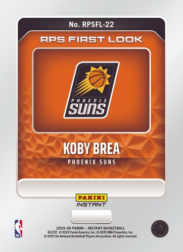 2025-26 Panini Instant NBA - ROOKIE CARD RPS FIRST LOOK SP - Pick A Card - RC 🔥 - Picture 45 of 91