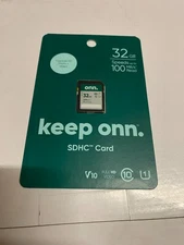 Keep Onn 32GB Class 10 U1 SDHC Flash Memory Card up to 100MB/S Read Speed (NEW)