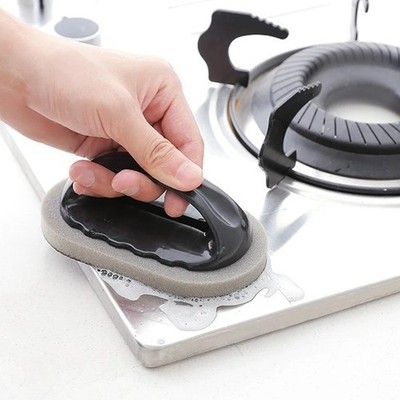 Magic Emery Sponge Brush Rust Cleaner Kitchen Bath Strong Cleaning Tool