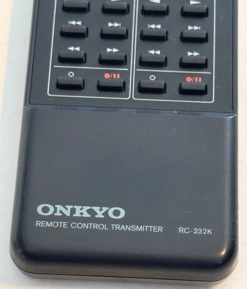 ONKYO RC-232K - Original Fernbedienung Remote Control Tape Deck TA-RW909 - Bild 2 von 4