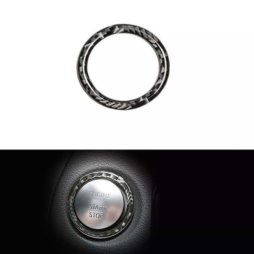 Carbon Fiber Trim Start Stop Button Cover, For Mercedes For Benz C Class W204 - Picture 10 of 13