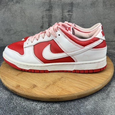 Nike Dunk Low Retro Shoes Mens Size 10 University Red White Sneakers DD1391-600