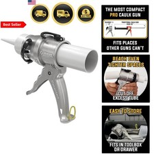 Caulking Gun 24:1 No Drip Compact Light Aluminum Professional 10oz