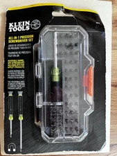 Klein Tools 32717 Precision Screwdriver Set w/ Case, All-in-One Repair Tool Kit