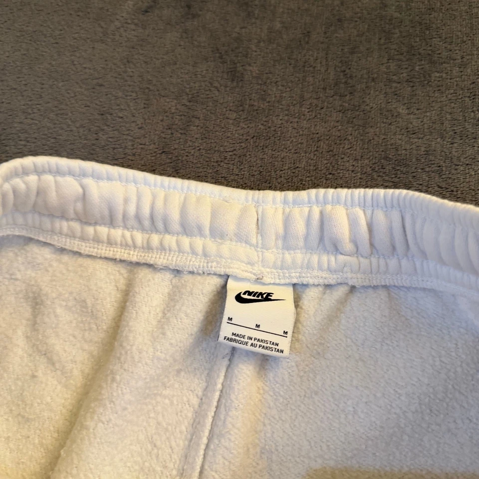 Pantalones de chándal Nike blancos cargo con cordón de acento rojo para hombre medianos 30x28" Foto 2 de 4