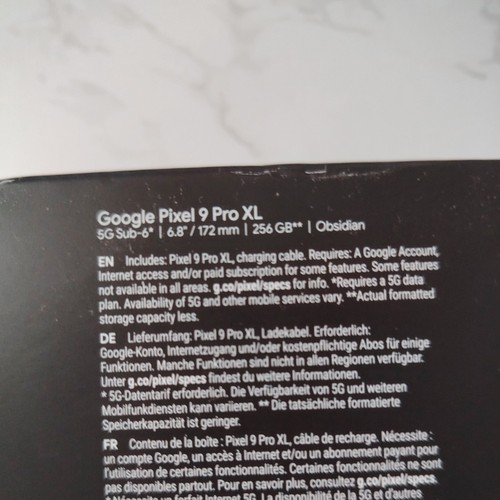 Google Pixel 9 Pro XL 256GB SIM-Free Smartphone Obsidian Brand New - 第 4/4 張圖片