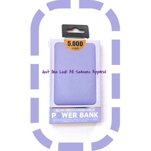 Power Bank Rechargable Battery 5000 mAh Purple-image