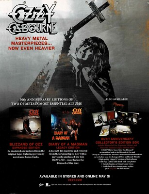 OZZY OSBOURNE - HEAVY METAL MASTERPIECES - 2011 Promo Print Advertisement