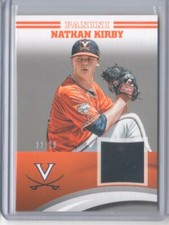 2016 Panini Collegiate Virginia Jersey Silver Nathan Kirby /99 - Flat S/H
