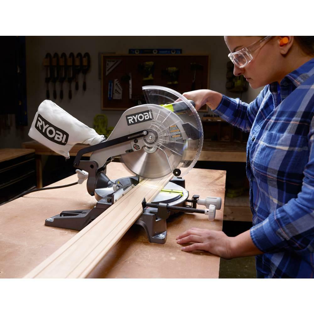 RYOBI 10 Inch Compound Miter Saw LED 