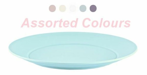 6 Assorted Colour Strong Plastic Serving Dinner Plates Microwave Safe Party BBQ