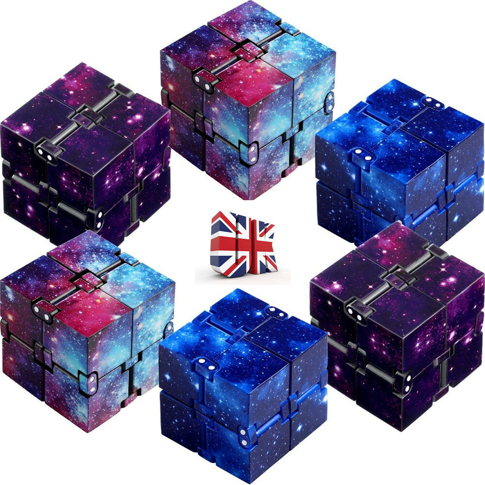Sensory Infinity Cube Fidget Toy For Stress Autism Anxiety Relief Kids 