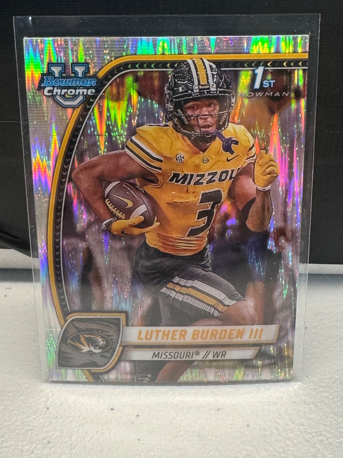 Luther Burden III 2024 Bowman U Chrome Stealth Refractor #123