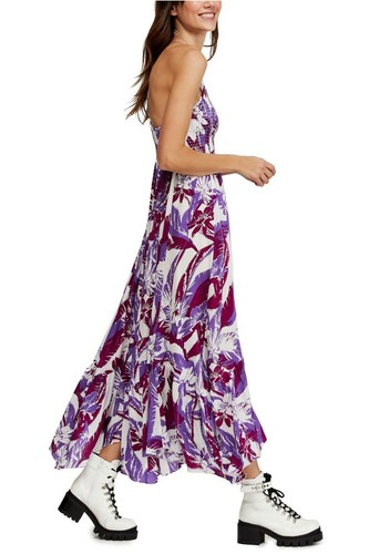 Heat Wave Purple Floral Print 
