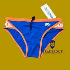 Arena men royal blue Icon swim brief  swimwear size 32 34 36 40