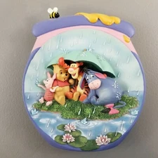 Winnie The Pooh Plate "It’s Just A Small Piece Of Weather” Bradford Exchange 