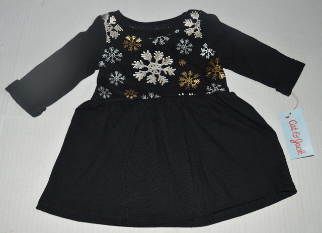 black and gold toddler dress