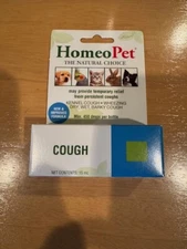 NEW  HomeoPet COUGH  Natural Pet Medicine. 15 ML CATS DOGS BIRDS SEALED