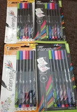 Bic Intensity Pens Fine Liner 4 Packs of 6 Bold Assorted Colors 0.4mm