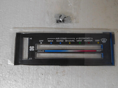 HEATER CONTROL PANEL LENS W KNOBS 78-87 EL CAMINO MONTE CARLO MALIBU NEW OPS1135