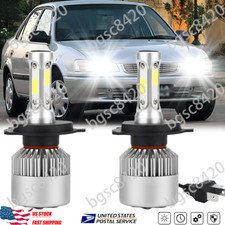 For Toyota Corolla 1998-2000 2X H4 9003 Front LED Headlight Bulbs High Low Beam