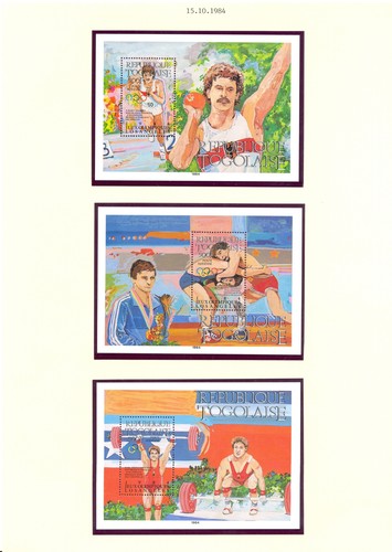 REP TOGOLAISE -1984 OLYMPICS -8 x STAMP + 8 x BLOCK - ** VF - Picture 2 of 3