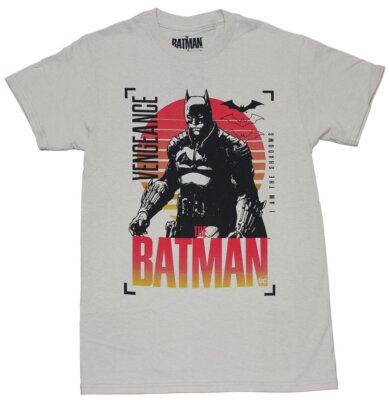 The Batman New Adult T-Shirt - Sunset Vengeance ''I'am the Shadows''