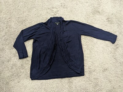 41 Hawthorn Cardigan Womens Large Long Sleeve Blue Open Front