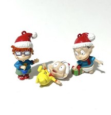 Nickolodeon Rugrats Vintage Christmas Ornaments Tommy Dill Pickles Chuckie 2002