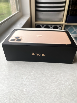 EMPTY BOX ONLY ** Apple iPhone 11 Pro Max Gold 64GB box (Great