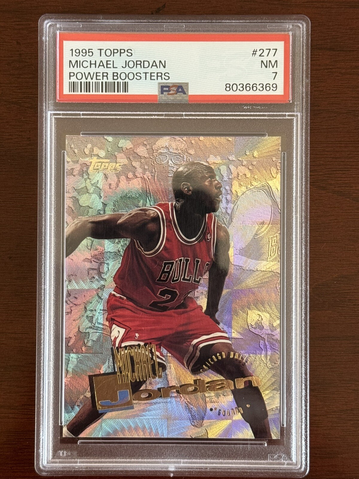 1995 Michael Jordan Topps Power Boosters #277 PSA 7 Bulls
