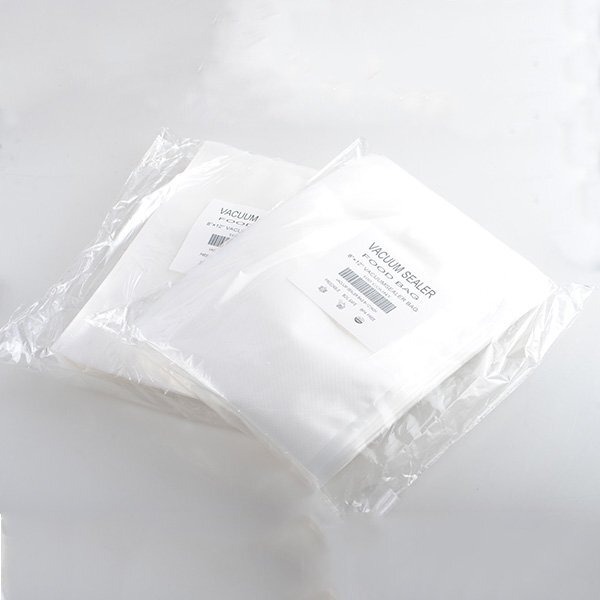 Bolsas selladoras al vacío de 200 piezas de 8"x12" cuartos de galón 4 mil ahorrador de almacenamiento de alimentos en relieve