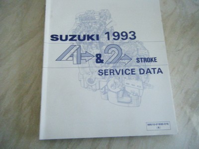 SUZUKI SCHECKHEFT 4 TAKT UND 2 TAKT ALLE MODELLE AKTUELL 1993 VERSANDKOSTENFREI