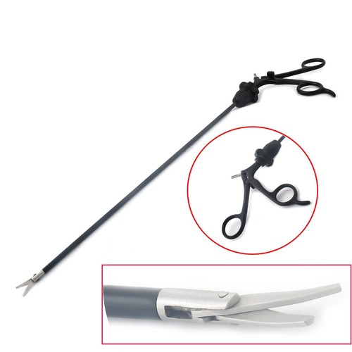 Lap Endoscopy Double Action Curved Scissors 5x330mm, LP-011 - Picture 3 of 3