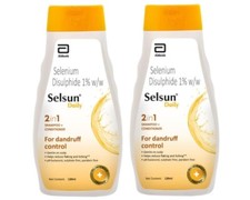 Selsun Daily Anti-Dandruff Shampoo for Dry Scalp 120 Ml - 2 Packs