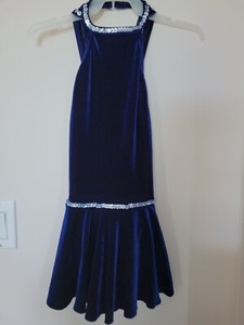 MEEKELLE Dance, Figure Skating Dress - Child Large - Royal Blue