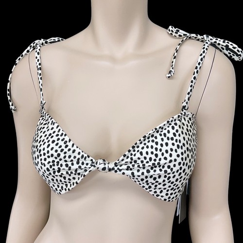 Costume da bagno Kendall + Kylie bikini donna XL avorio stampa animalier nuovo con etichette $240 - Foto 6 di 7