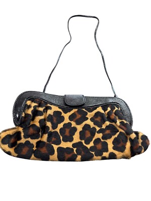 Franchi Collection Leopard Print Faux fur Shoulder bag SKU 7943