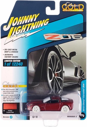 UltraRed White Chase 2012 CHEVROLET CORVETTE Z06 1/64 JOHNNY LIGHTNING JLSP245 A