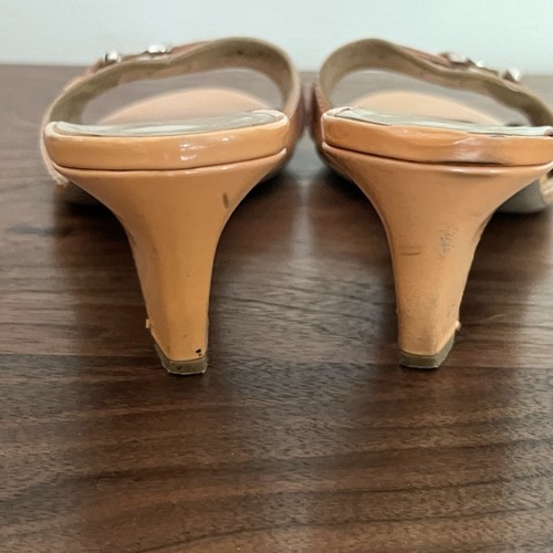 salvatore ferragamo women shoes open toe sandal Size 7 beige - Picture 3 of 5
