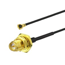 U.FL MHF4 to RP-SMA 0.81mm Pigtail Cable Antenna For NGFF Card Module 30cm