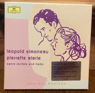 Leopold Simoneau Pierrette Alarie Opera Recitals and Lieder 7 CD Set