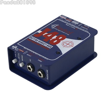 J48 Mono DI High Performance Active Direct Box for Rock Electric Guitar Bass